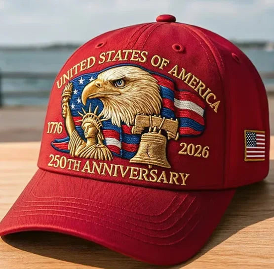 2025 New US 250th Anniversary Baseball Cap Outdoor Hat for Men Women