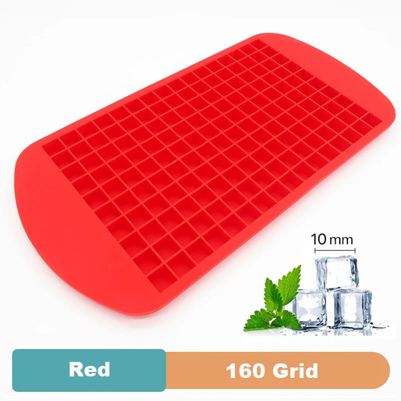 Premium Silicone Ice Cube Tray – Food‑Grade Square Mold Available in 4/6/8/15/160 Cubes