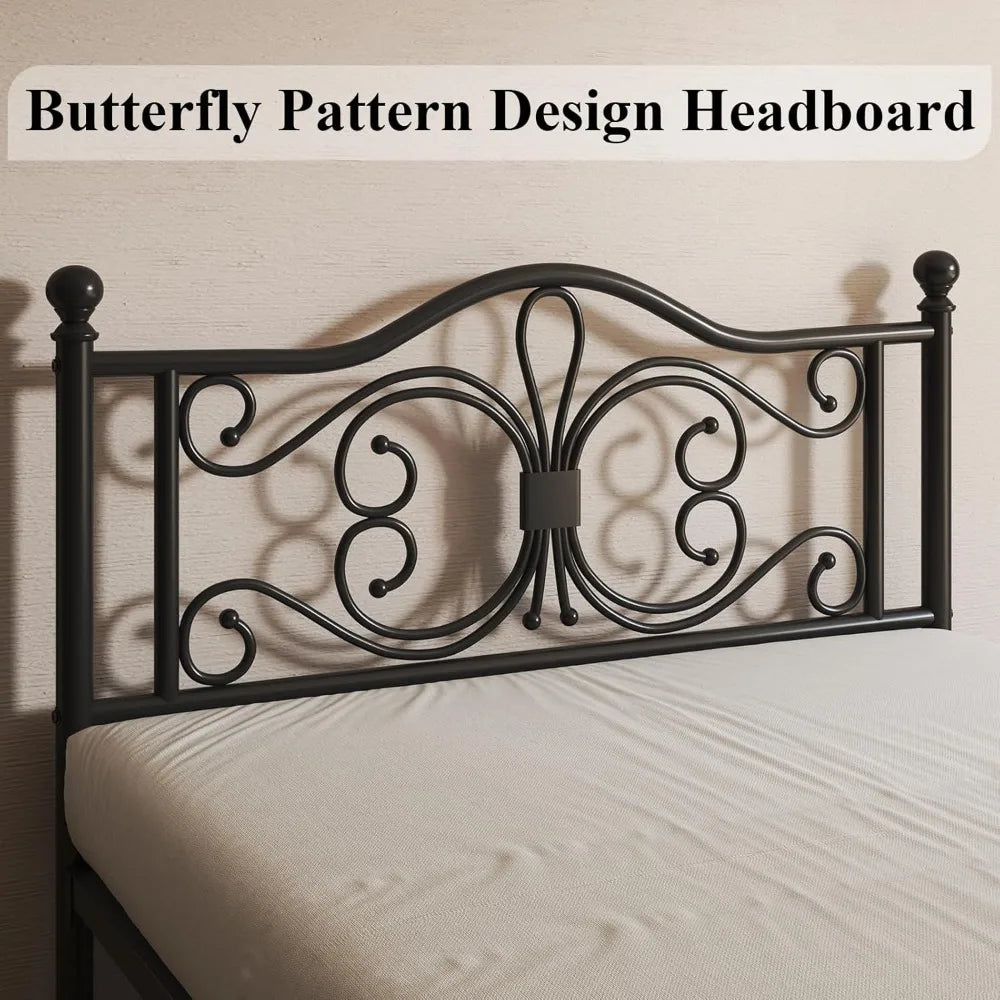 Queen size bed frame-metal bed frame