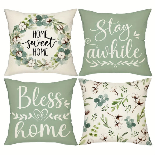 Floral Pillow Case Covers – Decorative Cushion Covers for Sofa & Bedroom