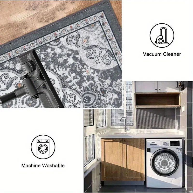 3‑Piece Floor Mat Set – Non‑Slip, Washable, Durable Indoor Rugs