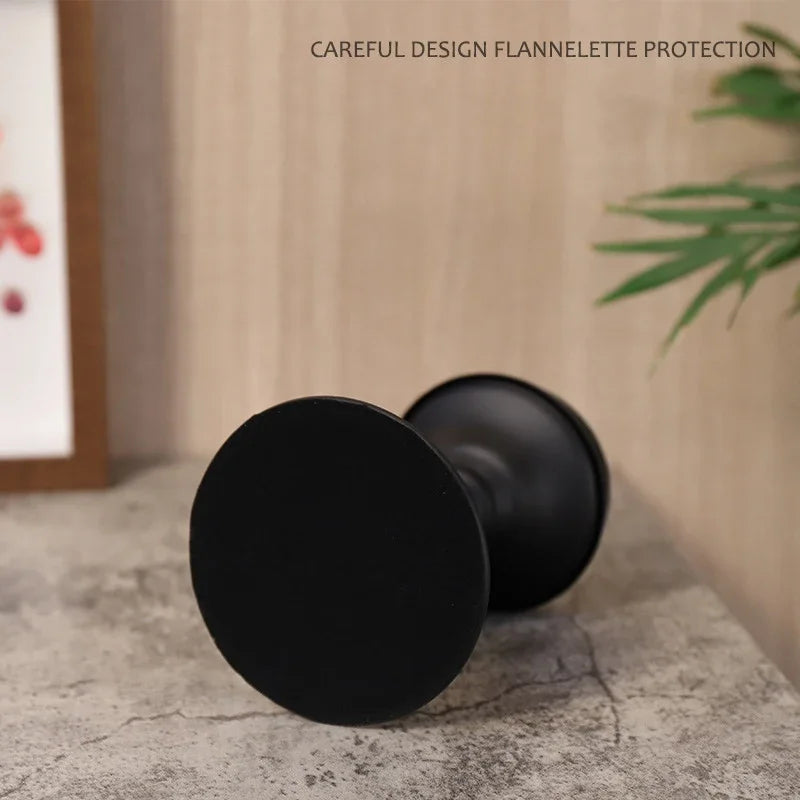 Nordic Statuesque Pillar Candle Holders – Matte Black Metal Accent Set (Sold Individually or Set of 3)