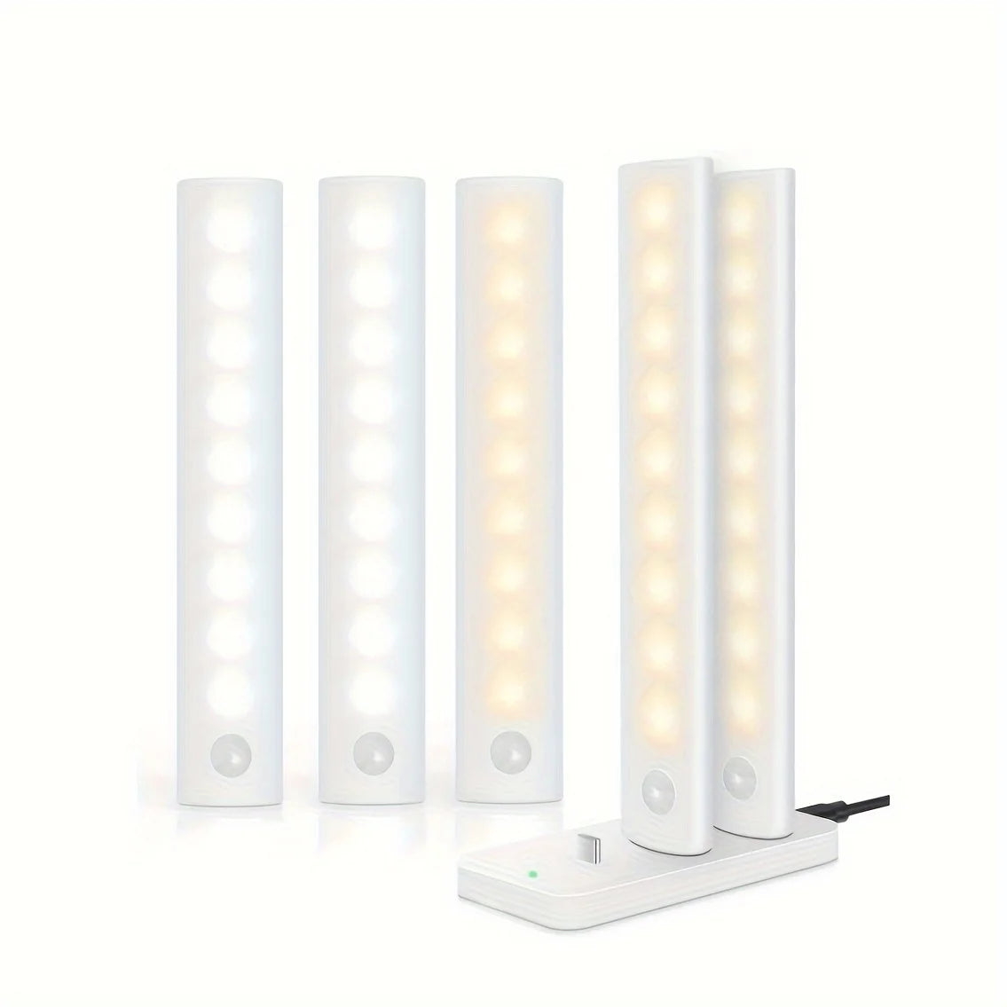 Motion Sensor Under‑Cabinet Lights – Dual‑Color LED (1/3/5/6 Pack)