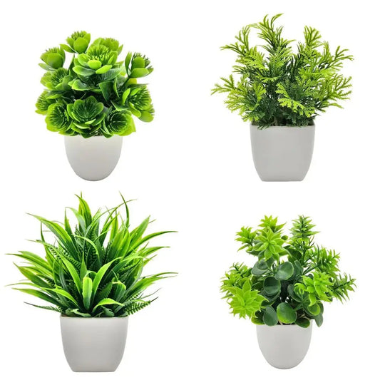 Mini Artificial Potted Plants - Home Decor