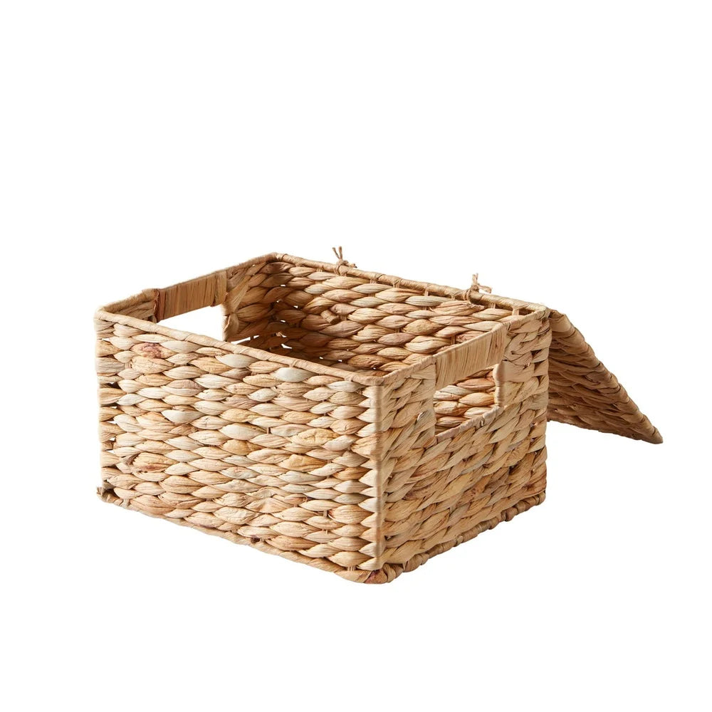 Woven Basket with Lid Storage/Organizer