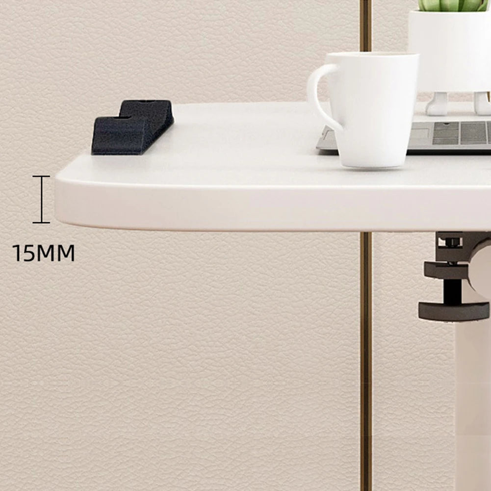 Adjustable Overbed Table with Wheels – Height‑Adjustable Bedside Desk with Tilting Desktop