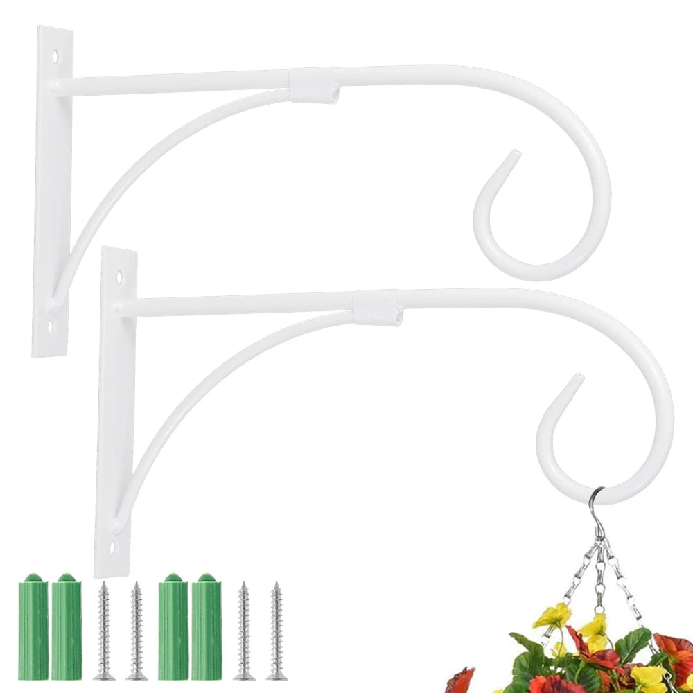 Flower Hanging Metal Hook with Bracket