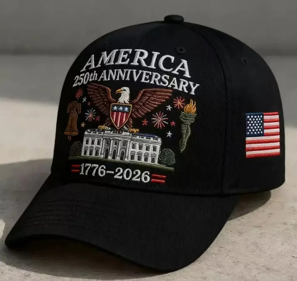 2025 New US 250th Anniversary Baseball Cap Outdoor Hat for Men Women