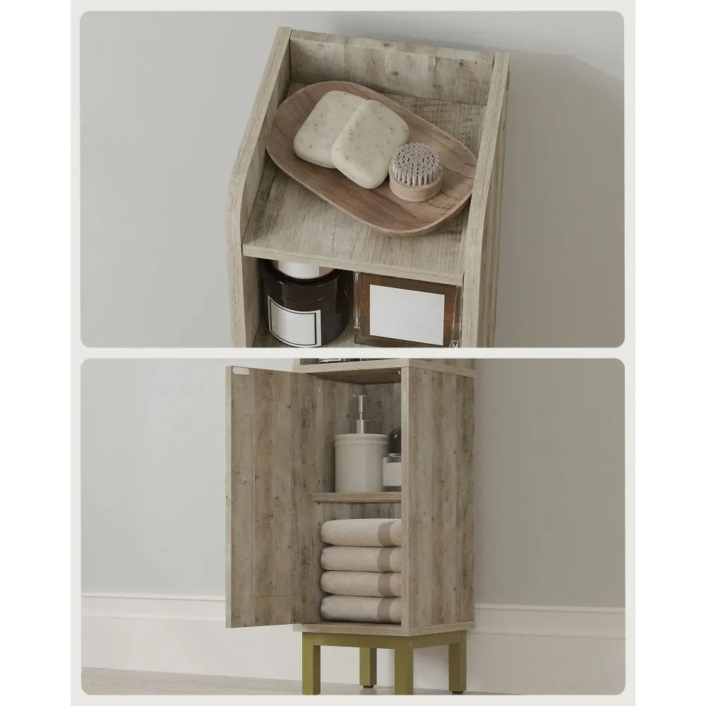 Bathroom Storage Cabinet With Door And Shelves