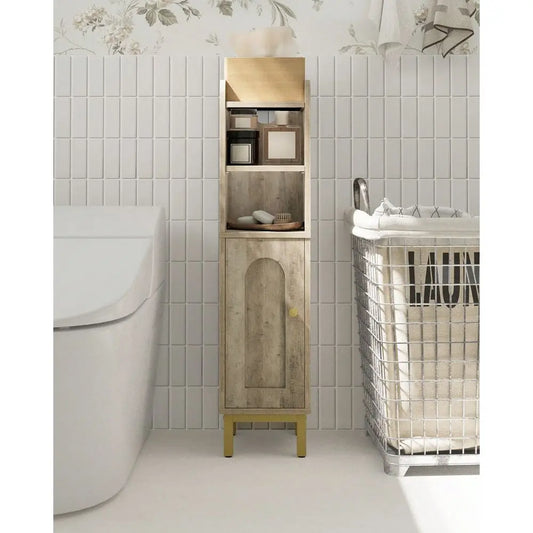 Bathroom Storage Cabinet With Door And Shelves