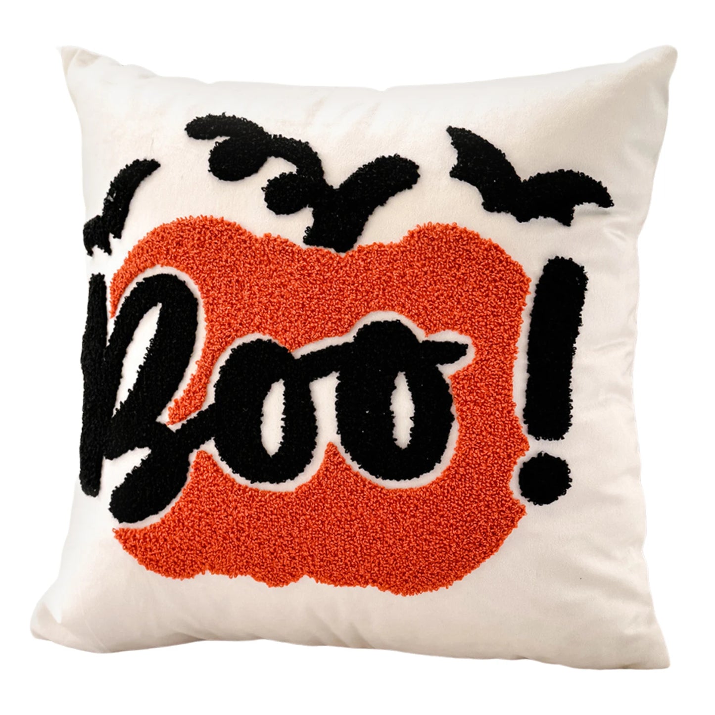 Halloween Throw Pillow Covers – 18×18" Embroidered Pumpkin Decorative Cushion Cases