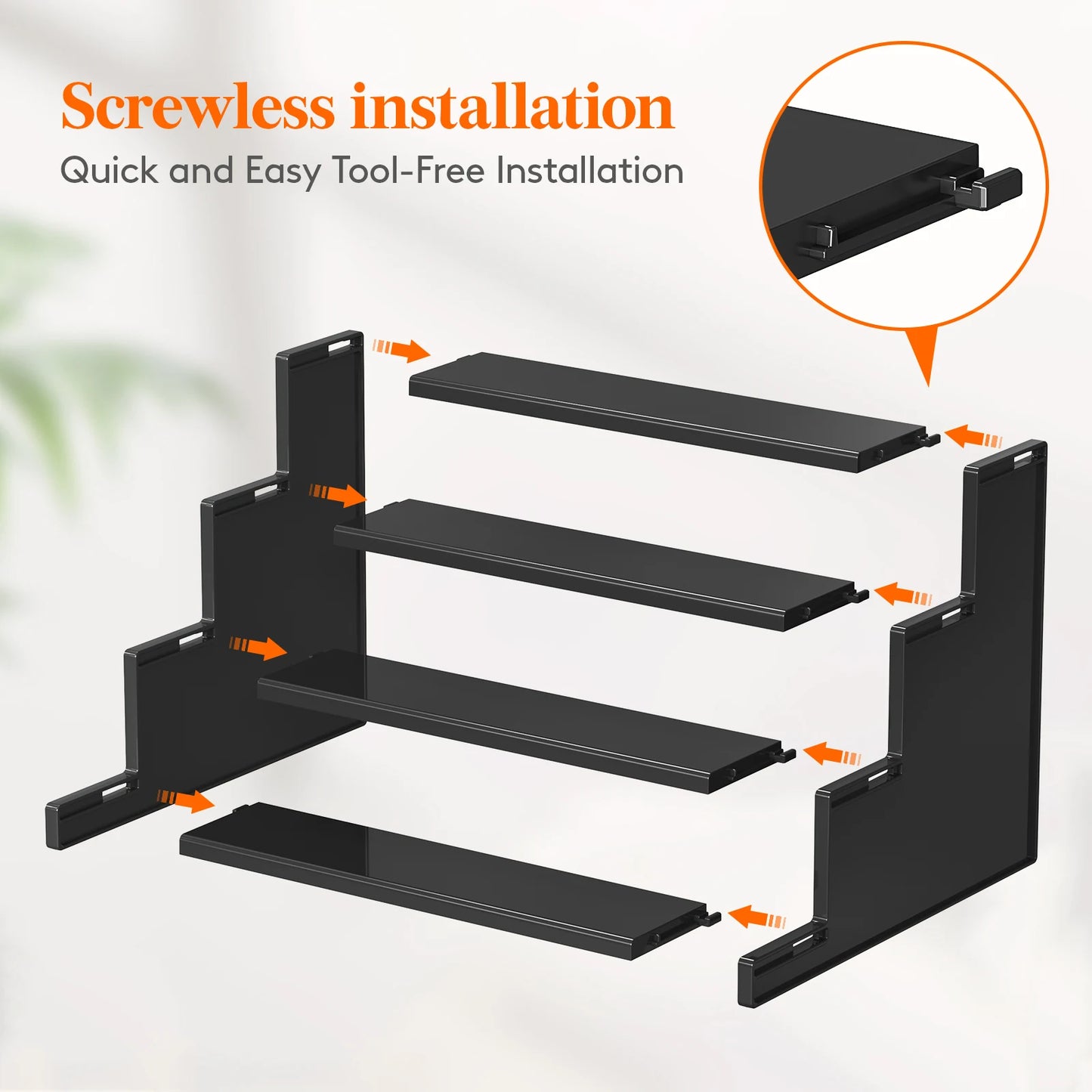 Dark Cologne Stand, Step Perfume Organizer, Tool-free Assembly, Display Stand Shelf for Fragrance, Skincare, Figurines