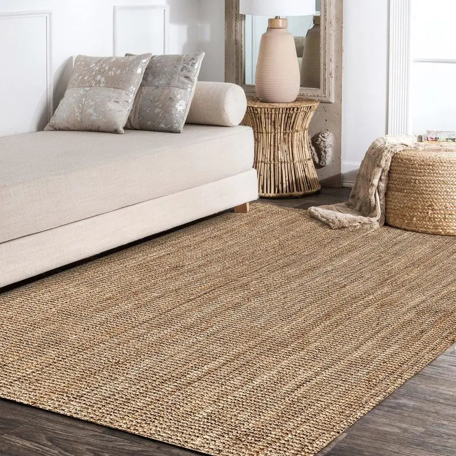 Hand‑Woven Natural Area Rug – 3x5 Indoor Accent Rug