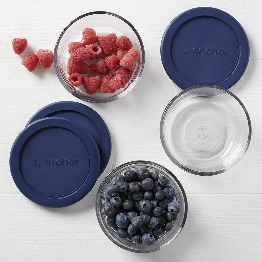 Glass Storage Containers Set of 3 BPA-Free, Microwave Safe,  Dishwasher Safe, Stackable