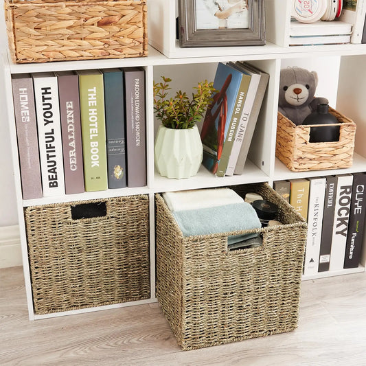 Hand-woven Storage Baskets, Foldable