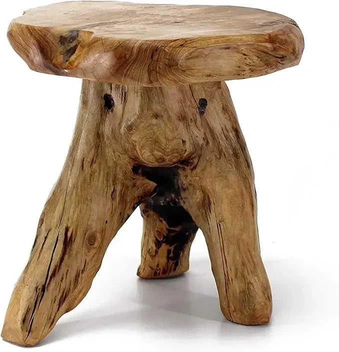 14" Cedar Stump Table – Natural Wood Stool for Rustic & Lodge Décor
