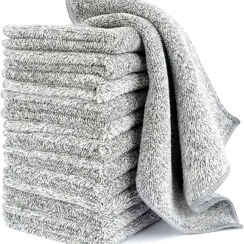 Microfiber Cleaning Cloths, Absorbent, Stain-removing, Reusable