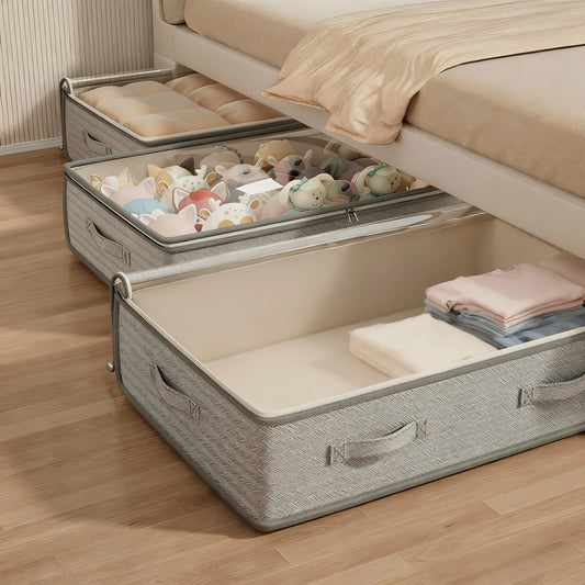 Under-Bed Storage Organizer, Foldable, Multiple Uses for Blankets, Pillows, Clothes