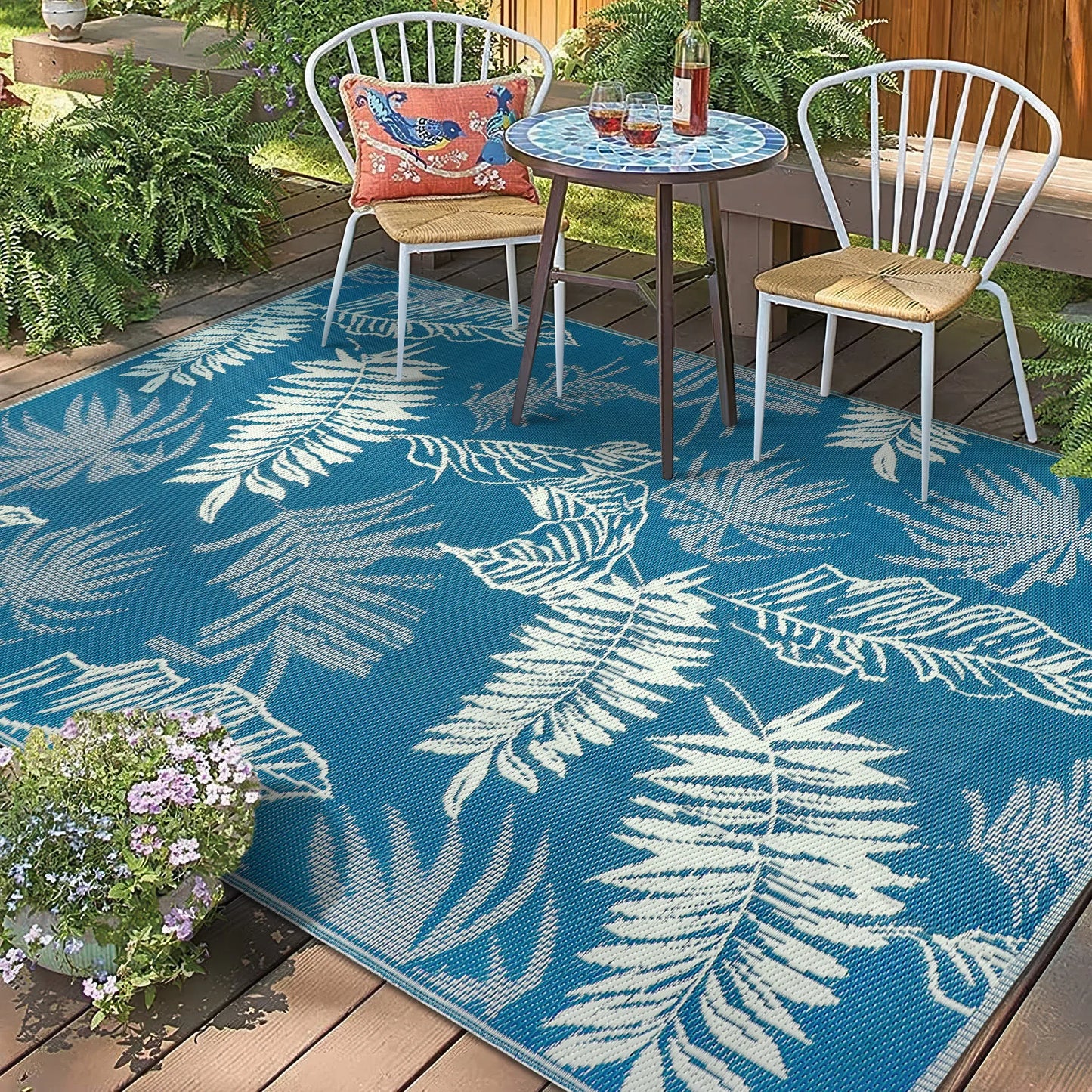 9‘x12' Outdoor Rug Waterproof, for  Indoor/Outdoor
