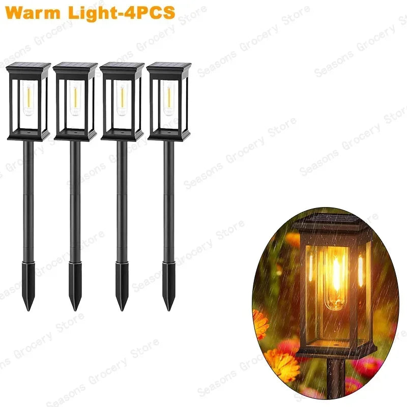 Waterproof LED Solar Lights – Automatic Dusk‑to‑Dawn Outdoor Lighting