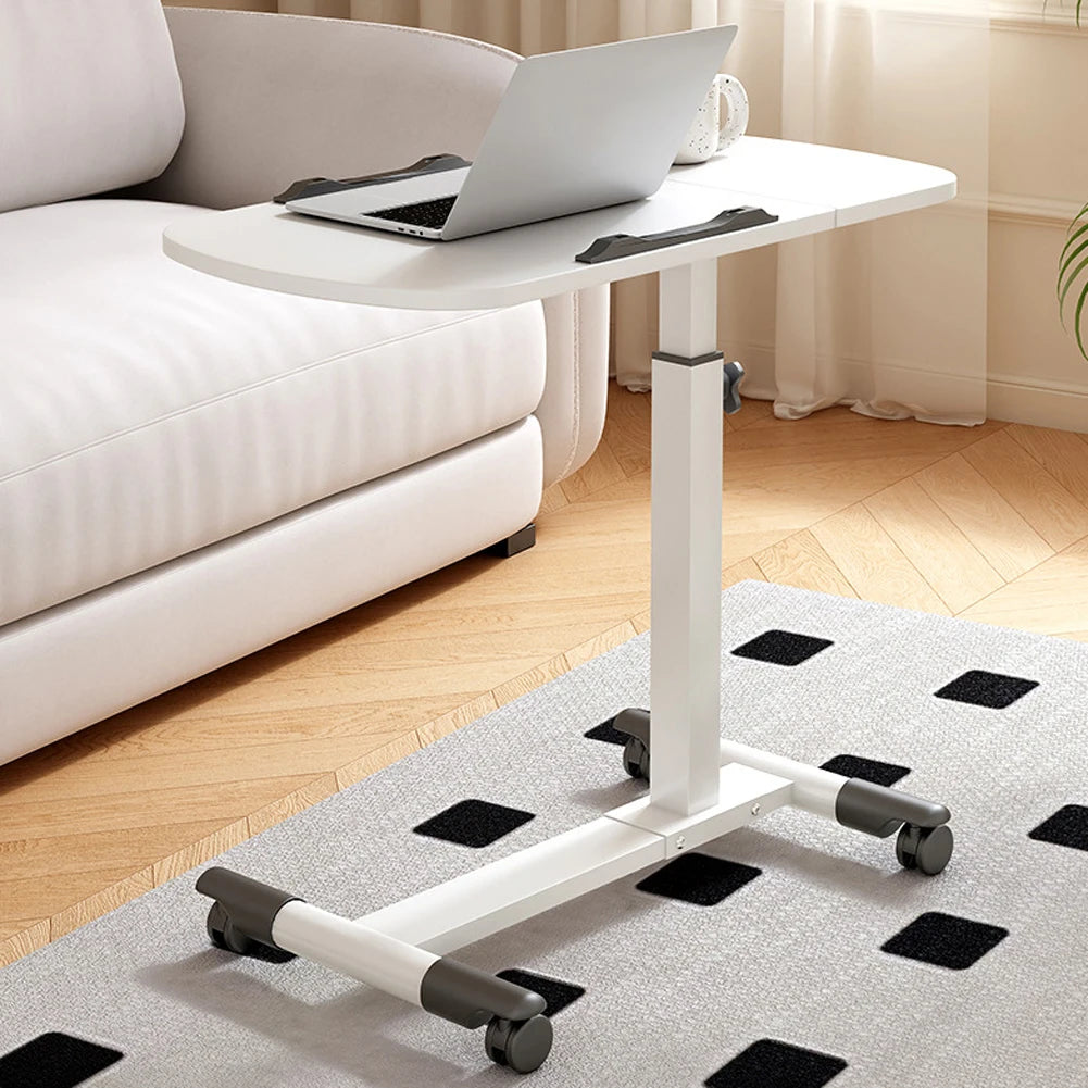Adjustable Overbed Table with Wheels – Height‑Adjustable Bedside Desk with Tilting Desktop