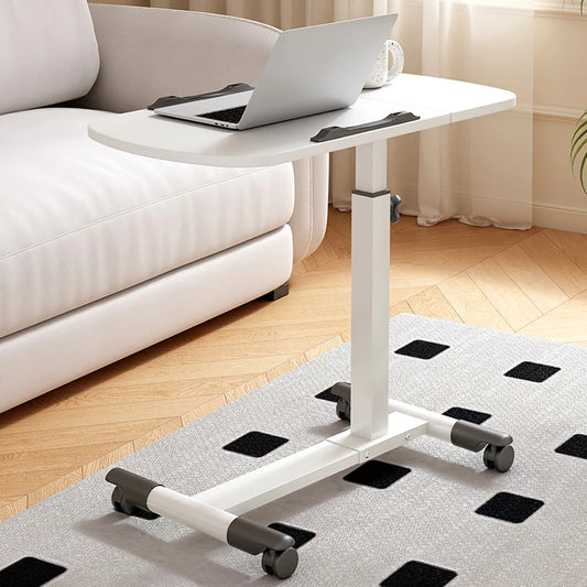 Adjustable Overbed Table with Wheels – Height‑Adjustable Bedside Desk with Tilting Desktop