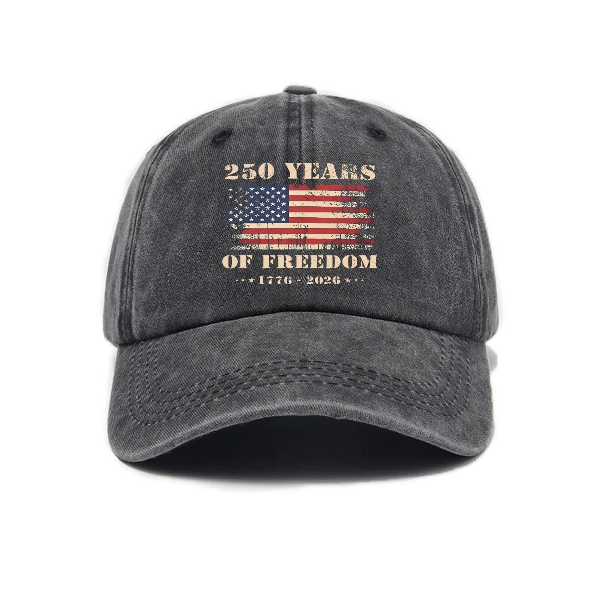 USA 250th Anniversary Cap Washed Print - Unisex Adjustable