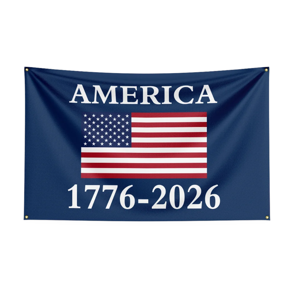 US 250th Anniversary 1776 2026 Semiquincentennial Flag, Independence Day Flag, 250 Years US Birthday Outdoor Flag