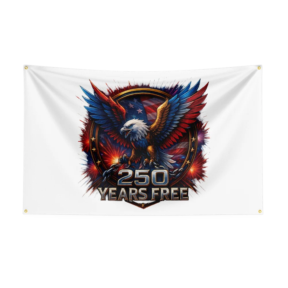US 250th Anniversary 1776 2026 Semiquincentennial Flag, Independence Day Flag, 250 Years US Birthday Outdoor Flag