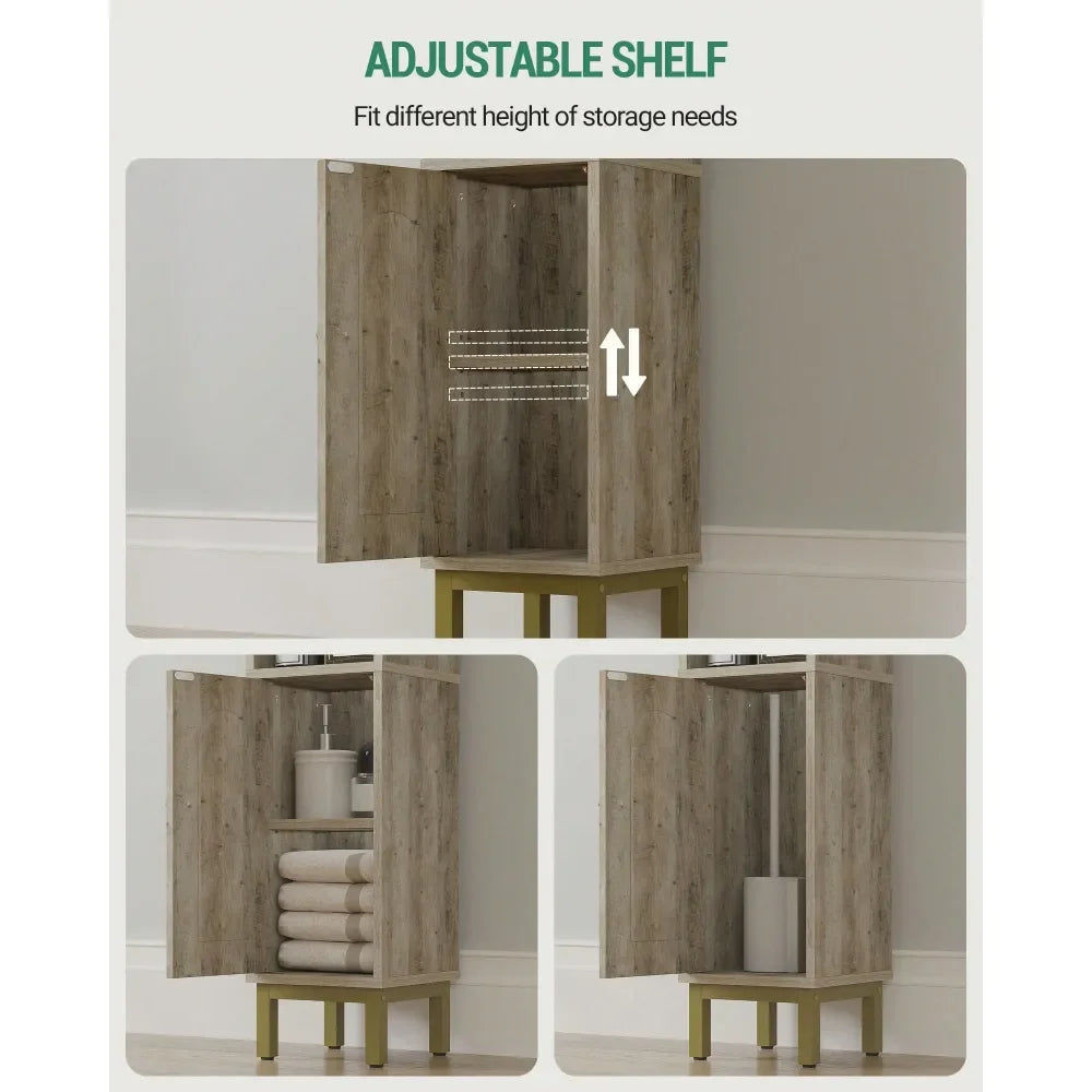 Bathroom Storage Cabinet With Door And Shelves