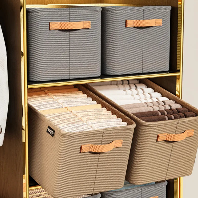 Heavy-Duty Foldable Storage Bins with Handles