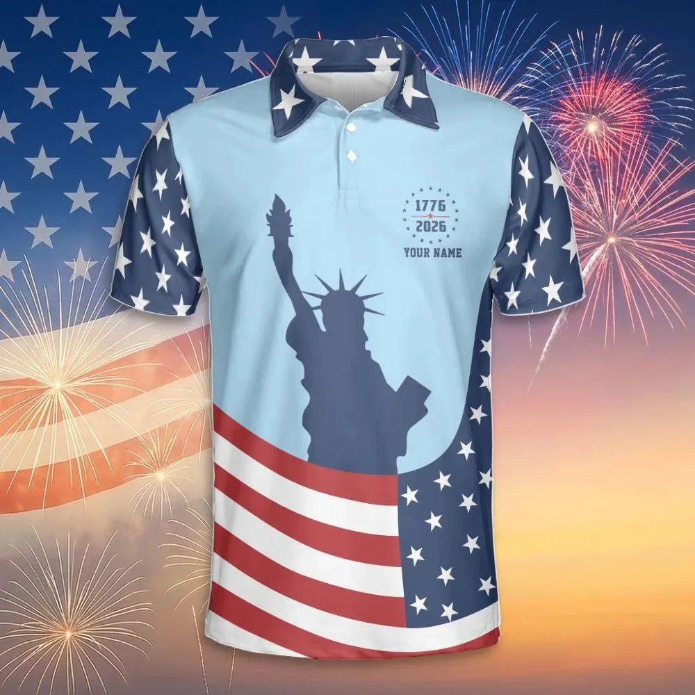USA 250th Anniversary Men Polo Shirt