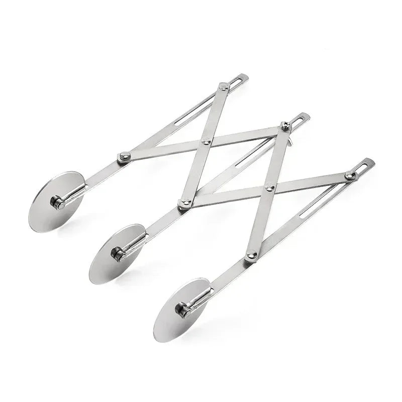 Stainless Steel Multi‑Wheel Dough Cutter – 3/5/7‑Blade Divider & Pastry Roller Tool