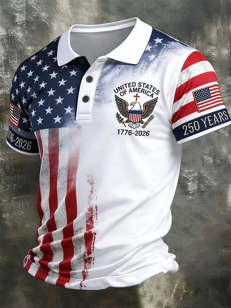 USA 250th Anniversary Men's Polo Shirt