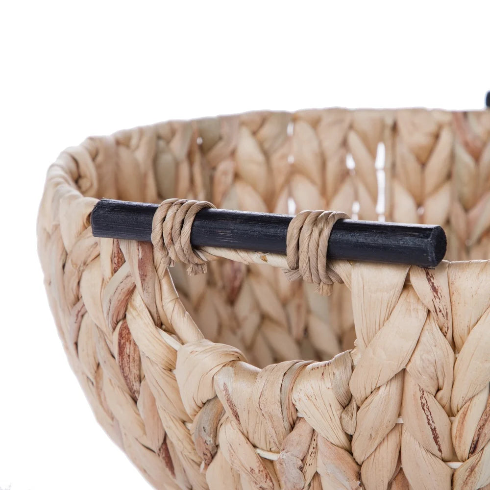 Artisanal Braided Harvest Basin | Coastal Nordic Shallow Basket