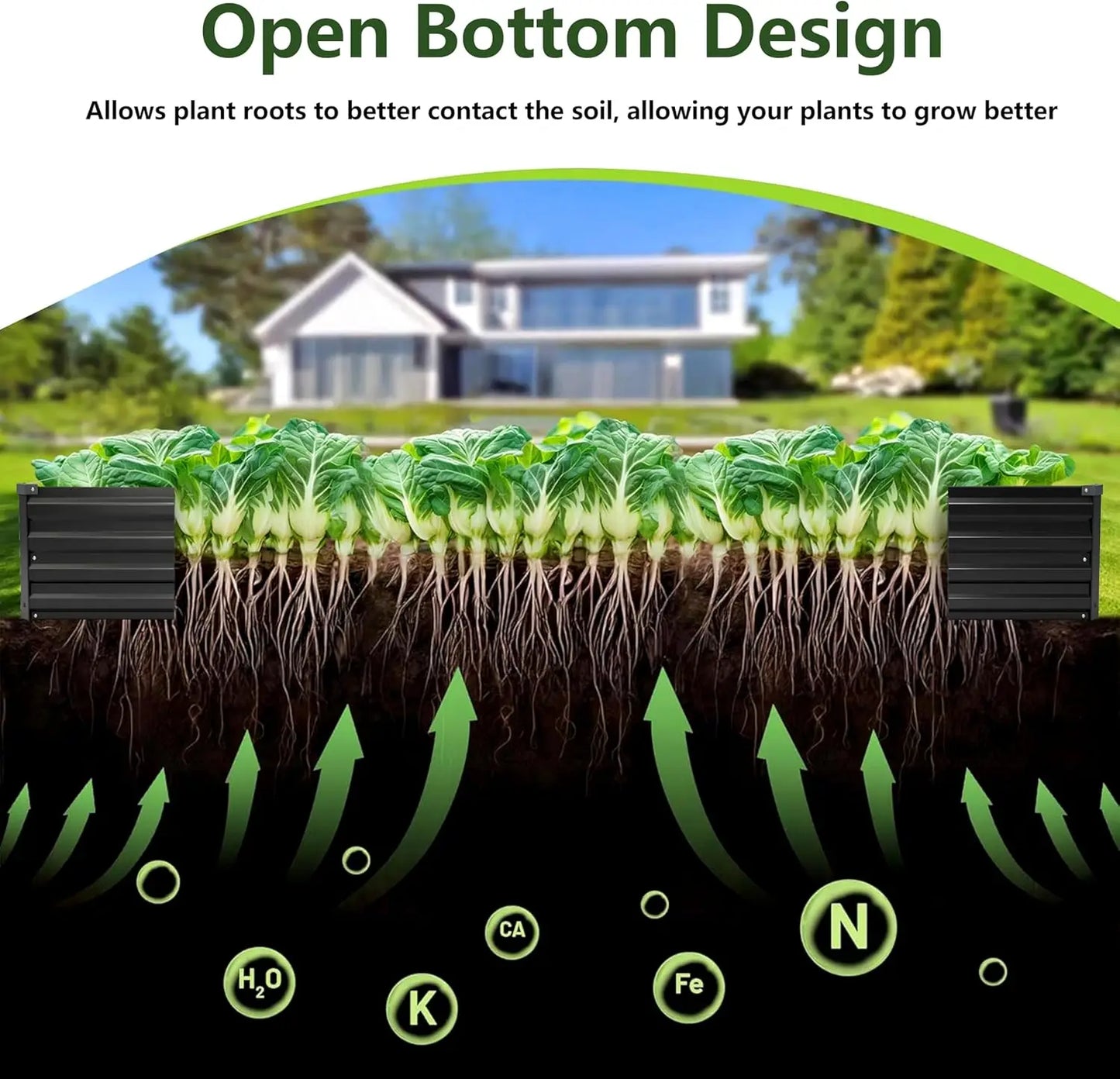 Galvanized Raised Garden Beds (2‑Pack) – Durable Steel Outdoor Planter Boxes for Vegetables, Herbs & Flowers