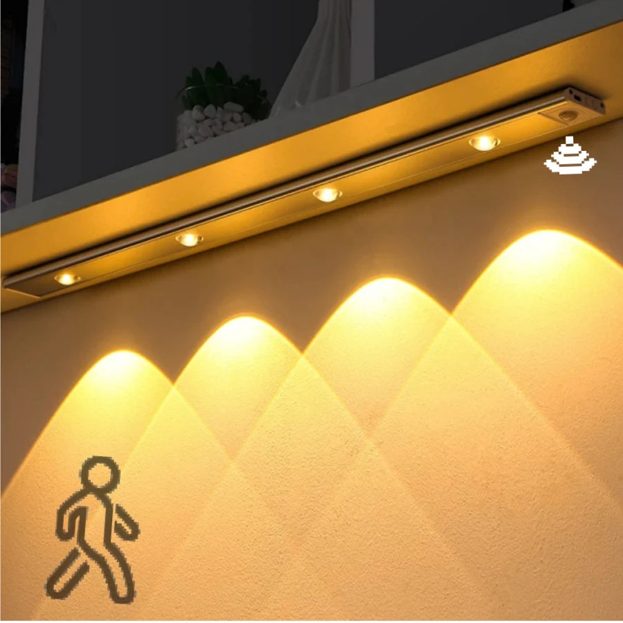 LED Night Light-  Motion Sensor - Wireless - Ultra Thin Under Cabinet Light