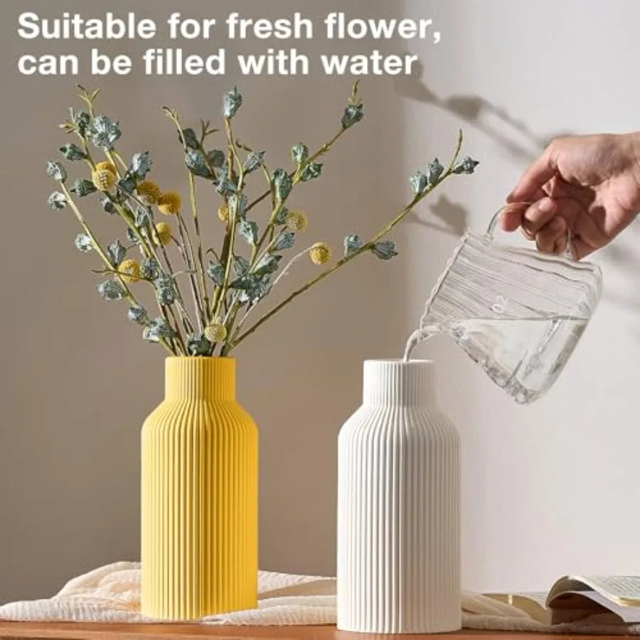 Minimalist Ceramic Flower Vase for Modern Home Decor