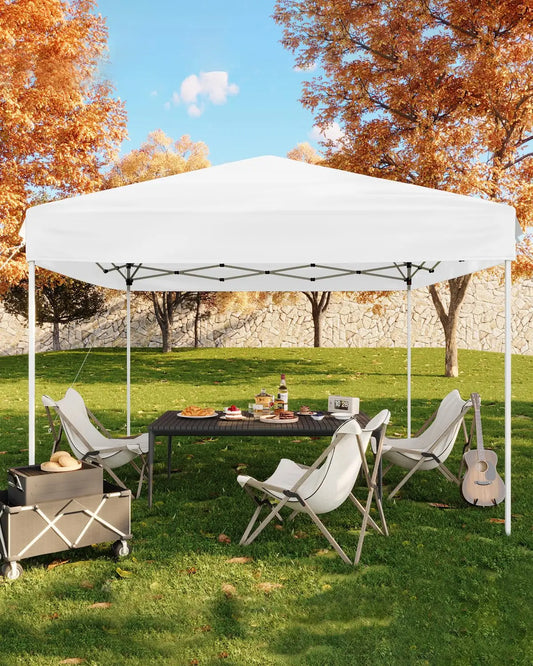 10×10 FT Pop‑Up Canopy Tent – Instant Outdoor Shelter with UV Protection, Waterproof Sunshade & Sandbags
