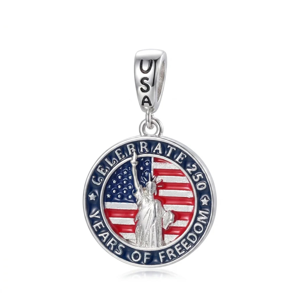 Sterling Silver USA 250th Anniversary Pendants