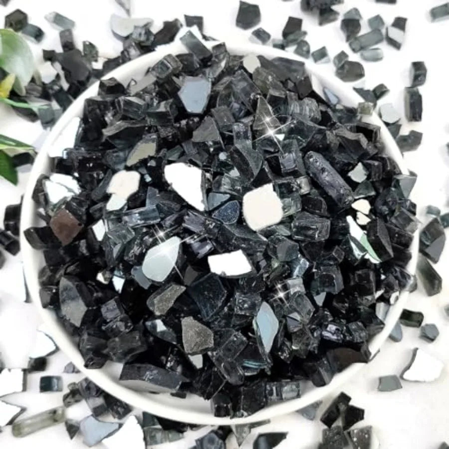 Fire Pit Glass Rocks 20 lbs – 1/2-Inch High‑Reflective Fire Glass for Gas Fire Pits & Fireplace Table
