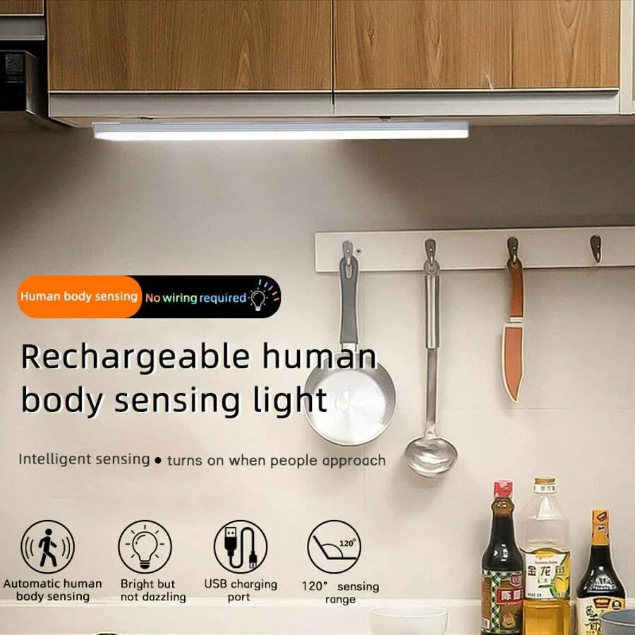 6pc Wireless Rechargeable LED Motion Sensor Cabinet Light