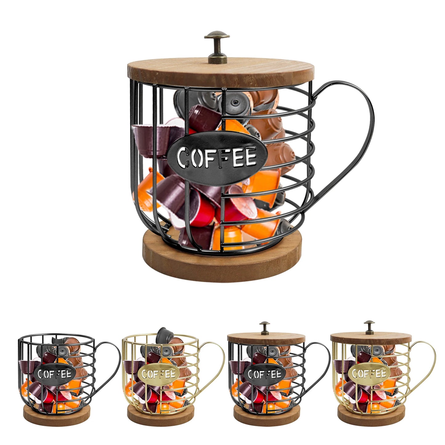 Coffee Pod Holder for K Cups, Mug Shape