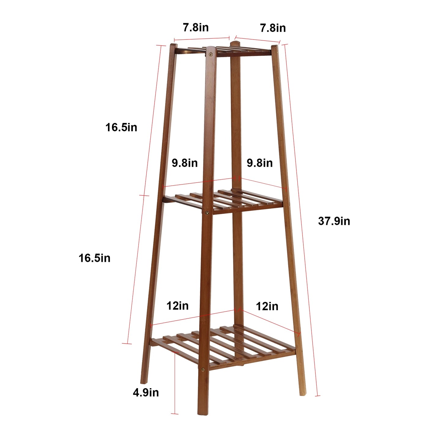 Multi-Tier Bamboo Plant Stand | Indoor & Outdoor Flower Display Shelf
