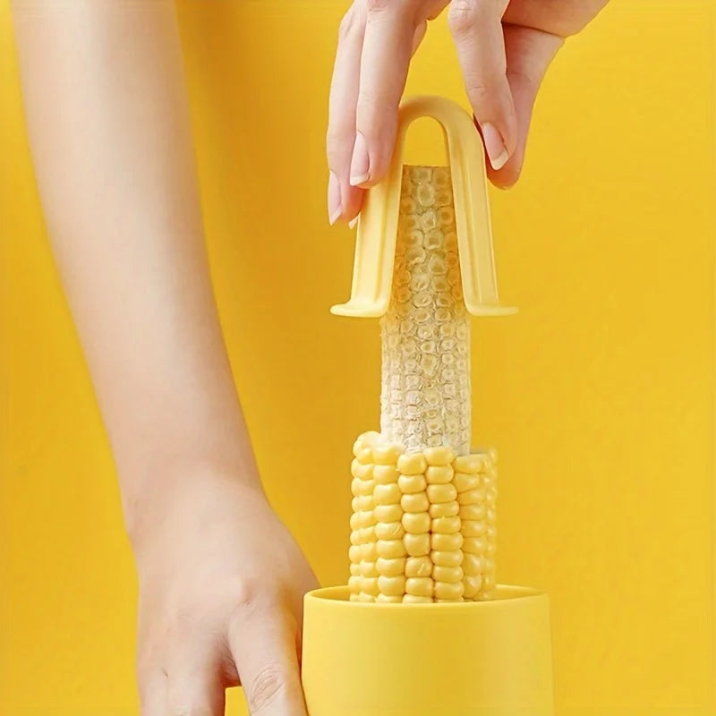4-in-1 Stainless Steel Corn Remover Multi-Function Corn Sheller Kitchen Gadget Small Tool for Efficient Cooking