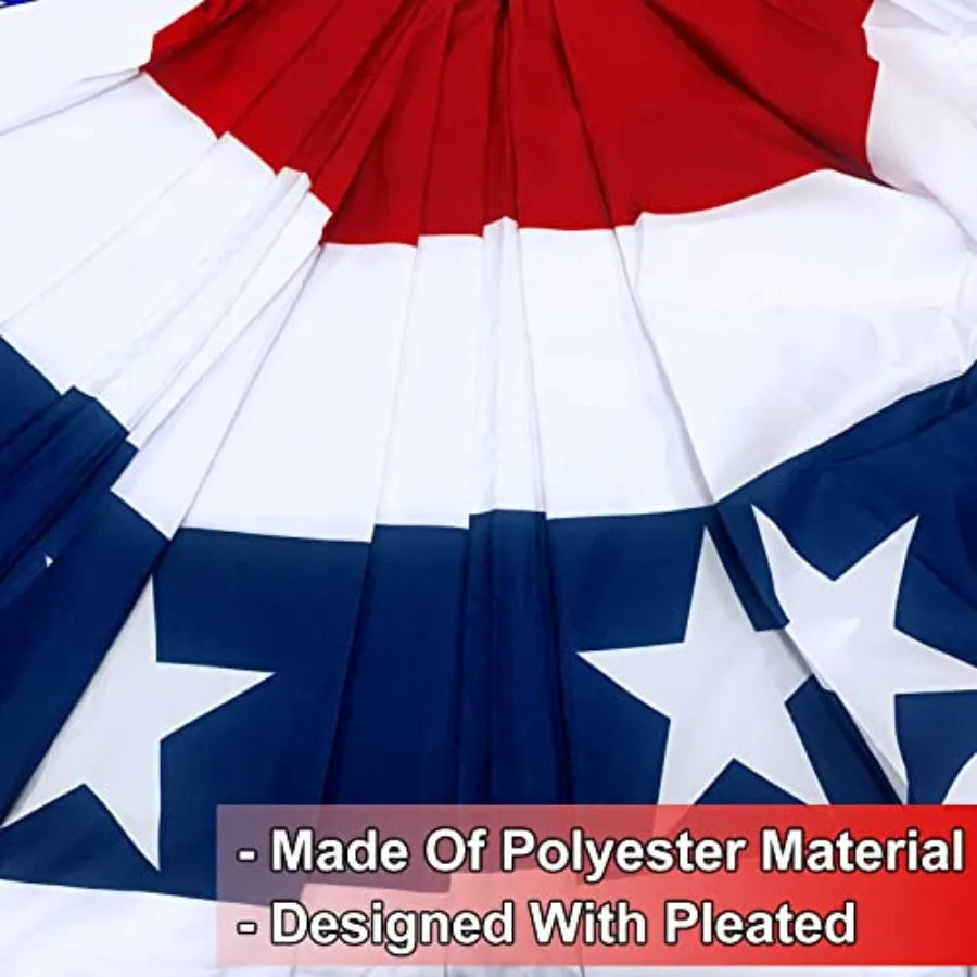 4 Pack Extra Large 3x6 Feet Bunting American Flags for Outside