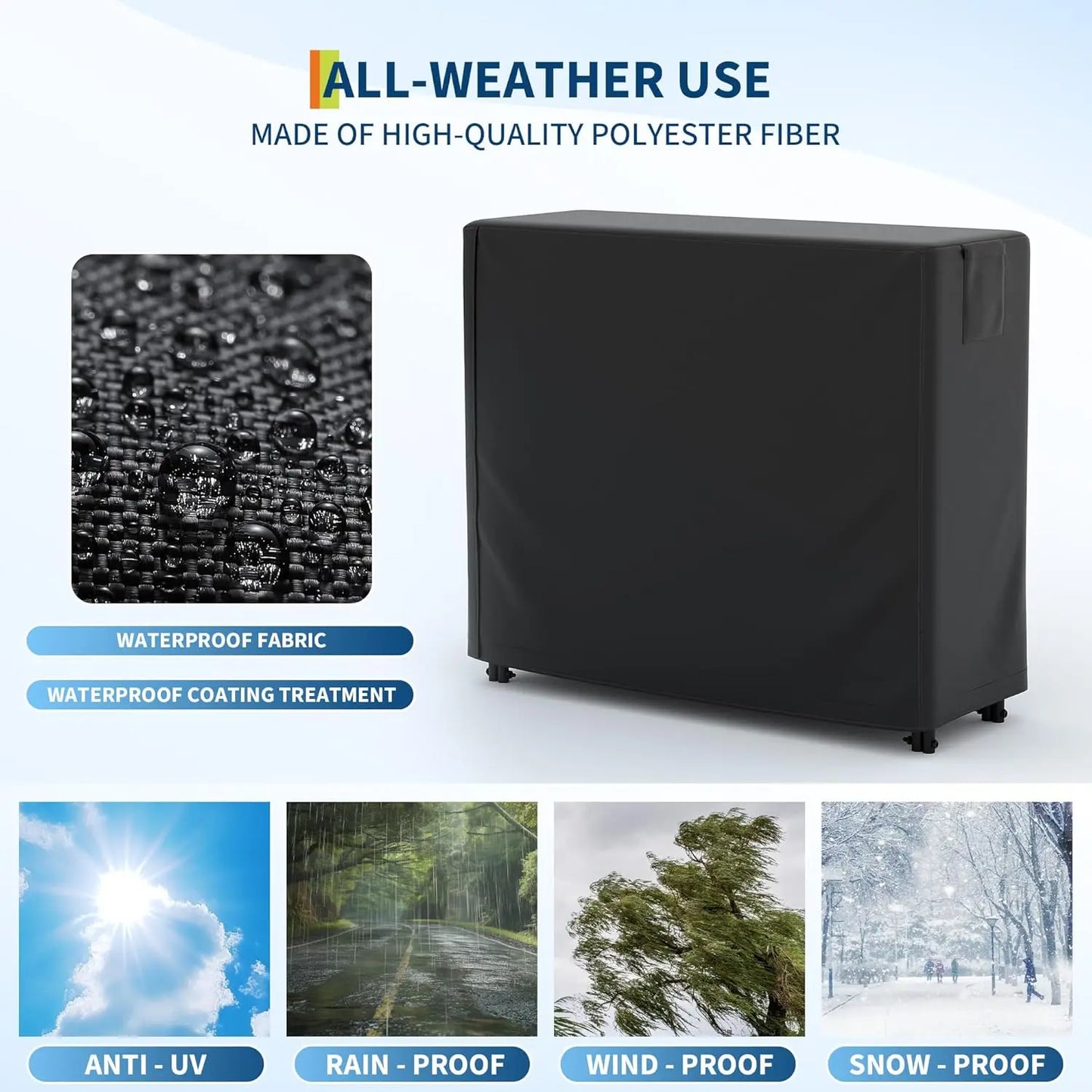 4ft Firewood Holder with Waterproof Cover