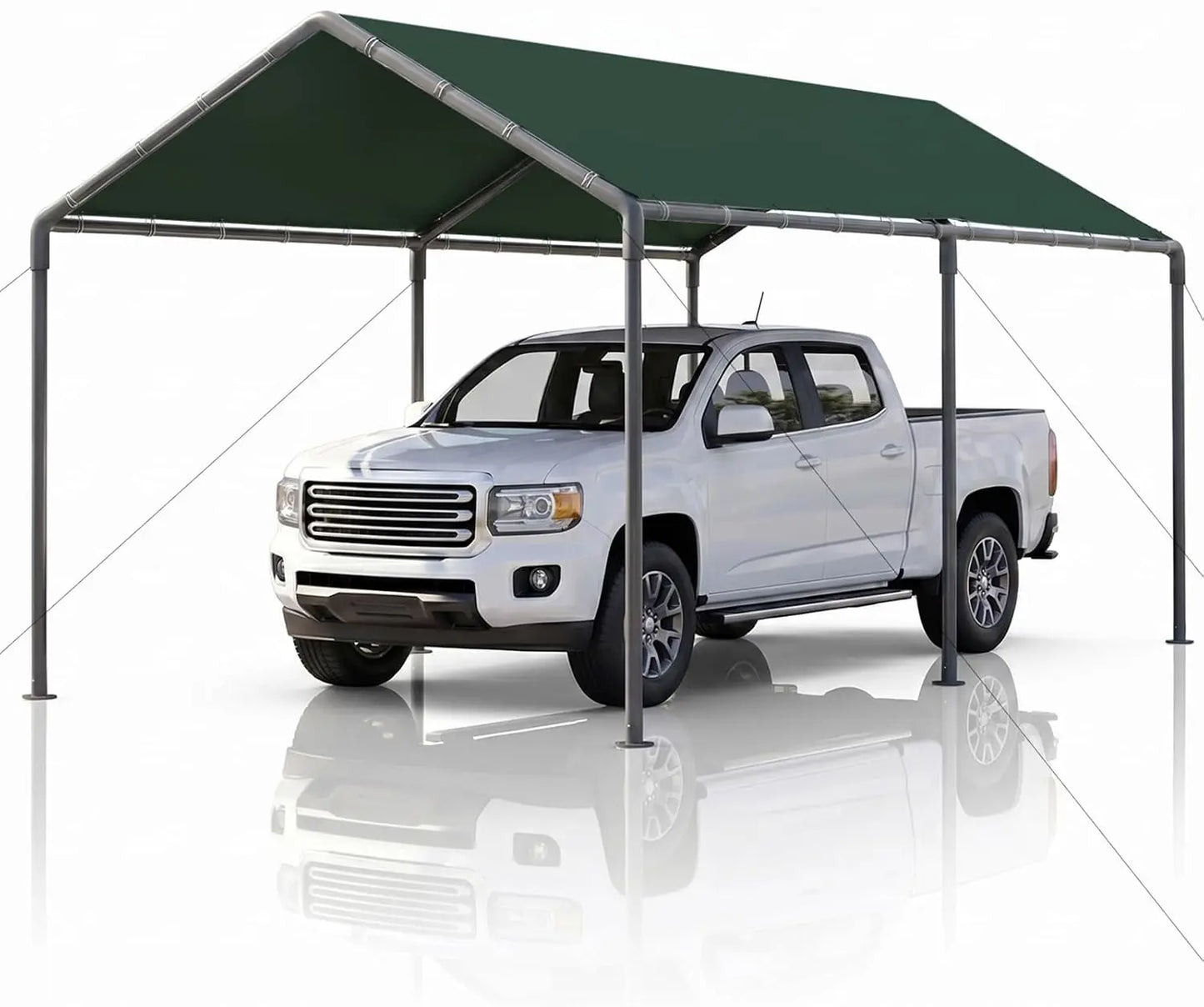 Heavy-Duty Galvanized Carport Canopy – Reinforced Outdoor Party Tent & Portable Garage Shelter (Custom Options Available)