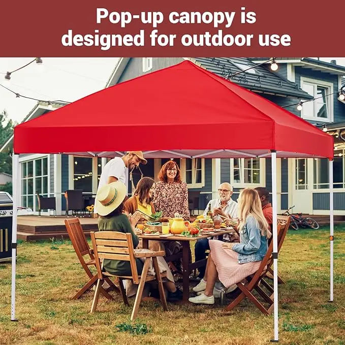 Easy Pop-Up Canopy, Outdoor Screen Tent with Mesh Mosquito Netting Side Walls, Waterproof for Camping, Party, or Yard
