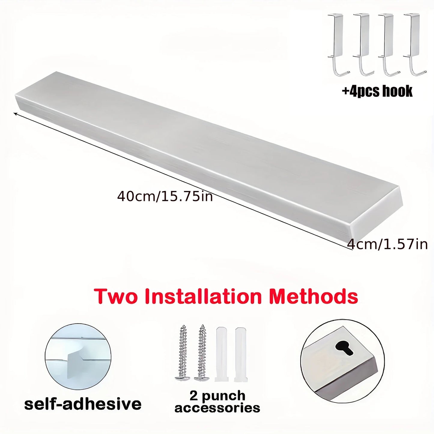 Stainless Steel Knife Stand Magnetic Knife Holder - Wall Block Storage Rack for Knives Kitchen Accessories